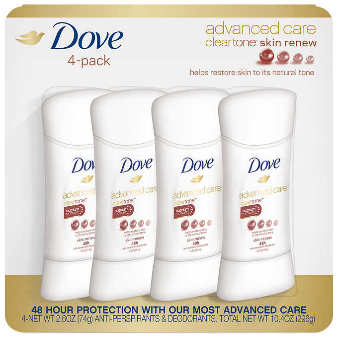 Dove Antiperspirant Deodorant 4 Pack Available at Western Cosmetics Kenya