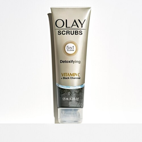 Olay Scrubs Detoxifying Face Scrub Vitamin C + Black Charcoal Available at Western Cosmetics Kenya